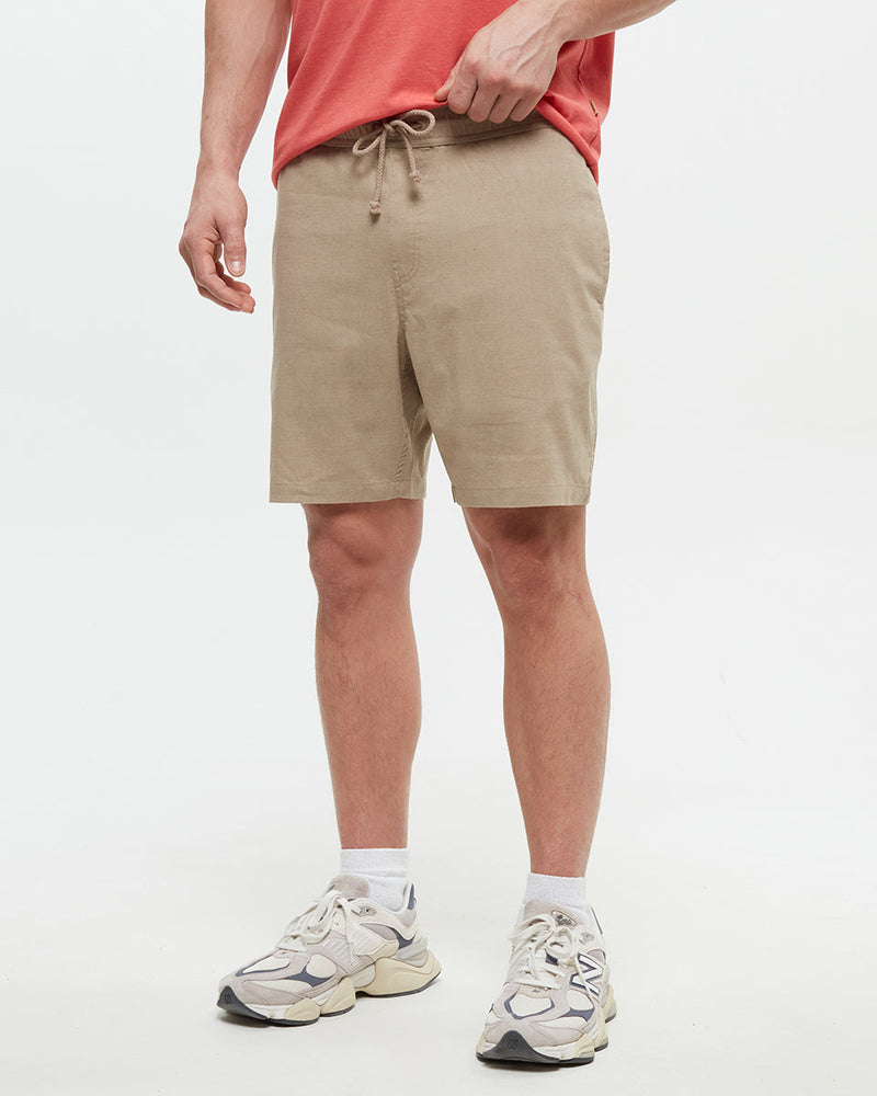 Brown-Regular-Fit-Pull-on-Short