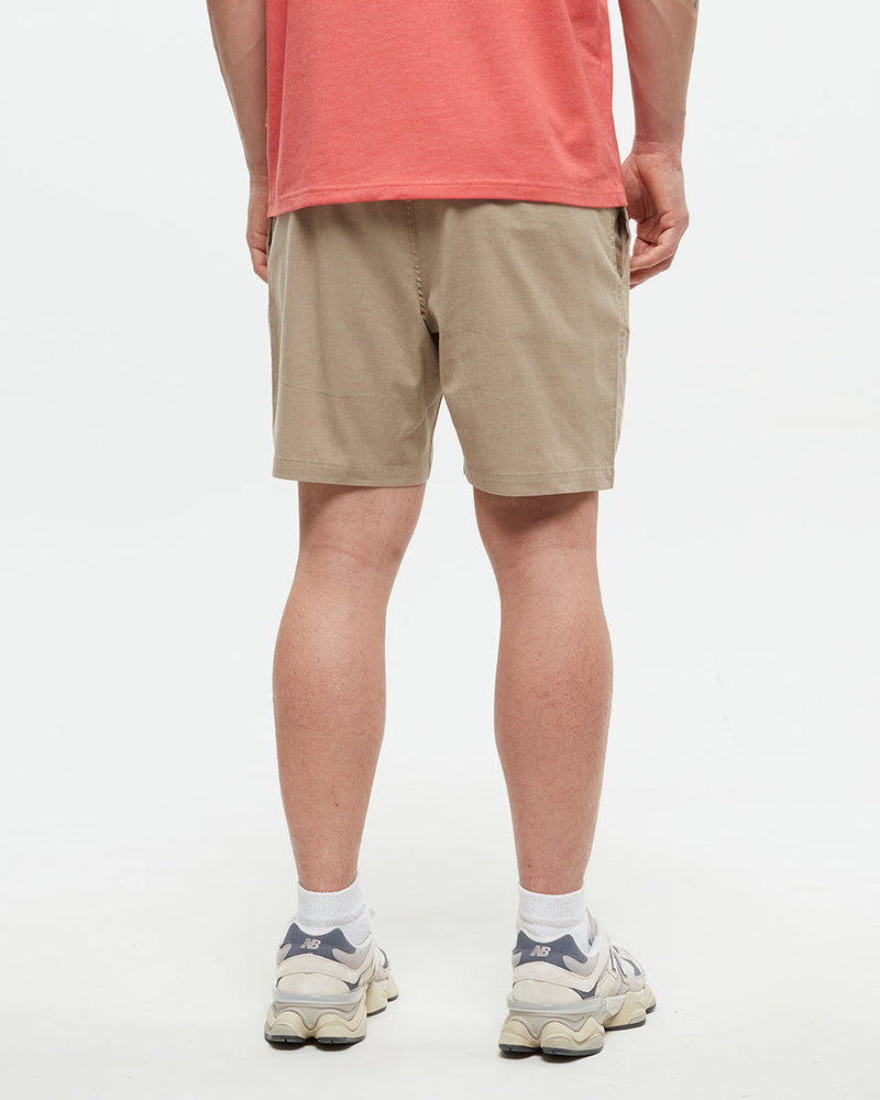 Brown-Regular-Fit-Pull-on-Short