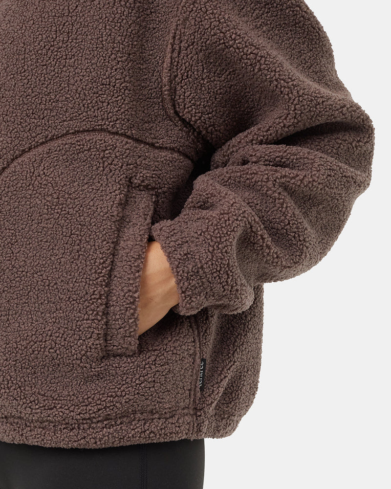 Brown-Reversible-Mock-Neck-Zip-Up