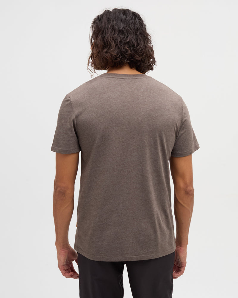 Brown-Treeblend-Regular-Fit-Crew-Neck-T-shirt