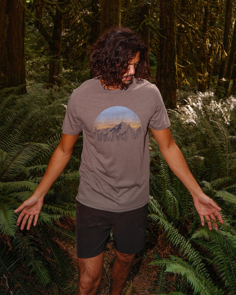 Brown-Treeblend-Regular-Fit-Crew-Neck-T-shirt