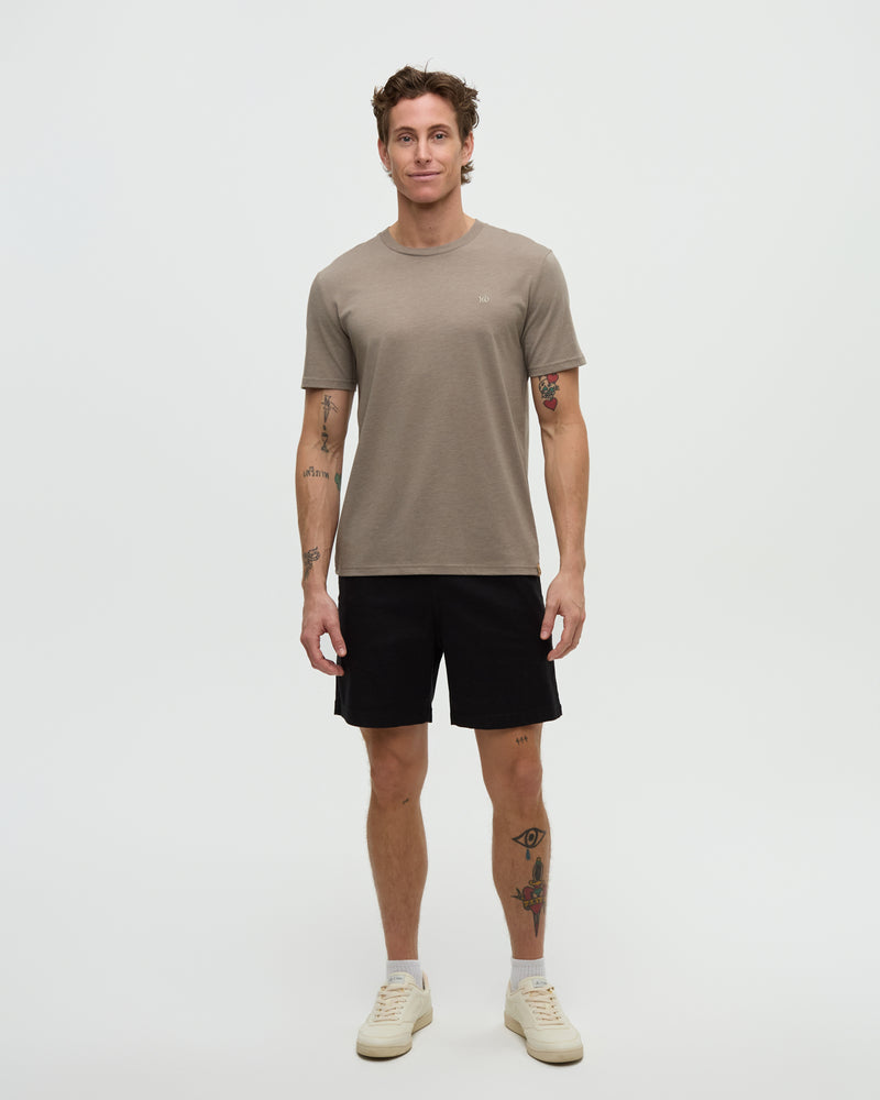 Brown-Treeblend-Regular-Fit-Crew-Neck-T-shirt