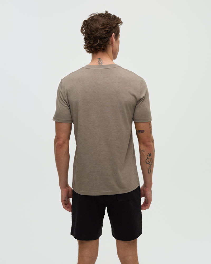 Brown-Treeblend-Regular-Fit-Crew-Neck-T-shirt
