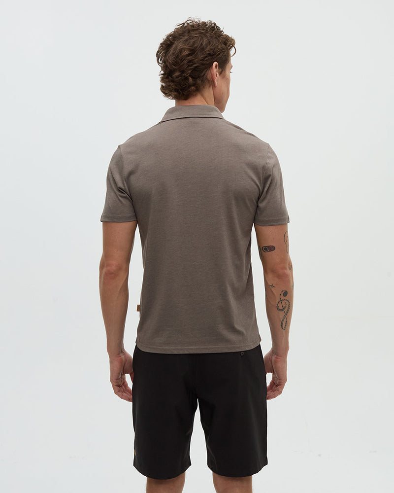 Brown-Treeblend-Regular-Fit-Polo
