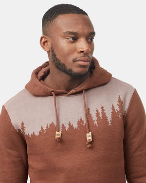 Brown-Treelinen-Graphic-Pullover