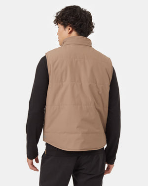 Brown-Water-Repellent-Reversible-Puffer-Vest