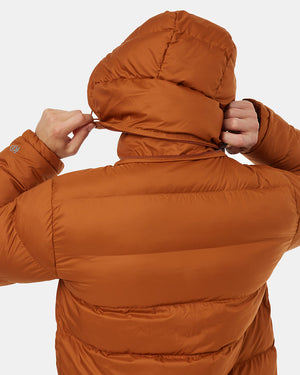 Brown-Water-Resistant-Mid-Length-Puffer-Jacket