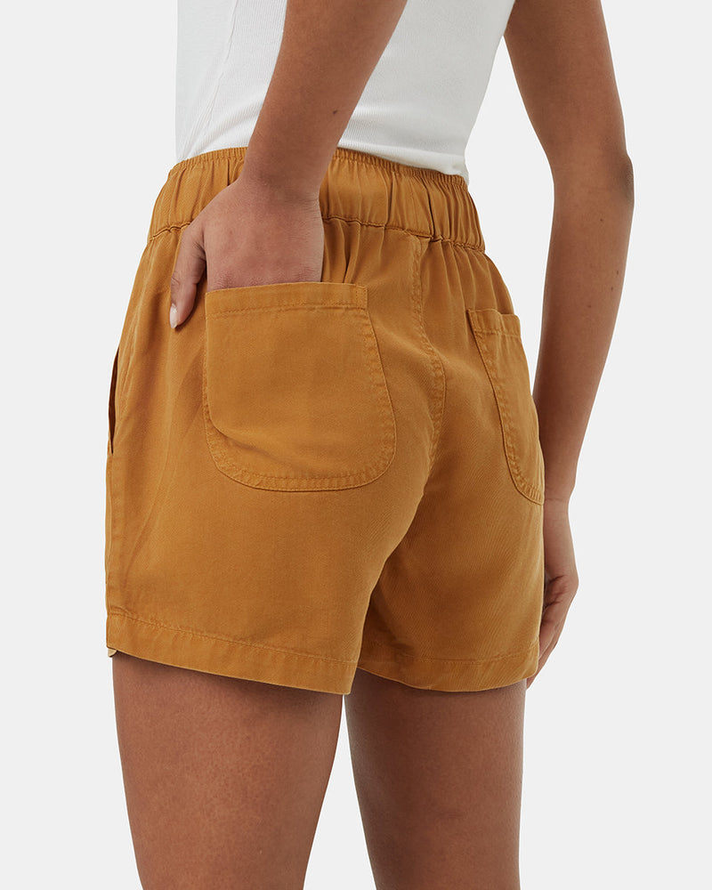 Brown-Womens-Casual-Summer-Shorts