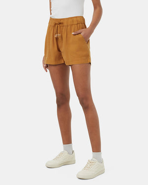 Brown-Womens-Casual-Summer-Shorts