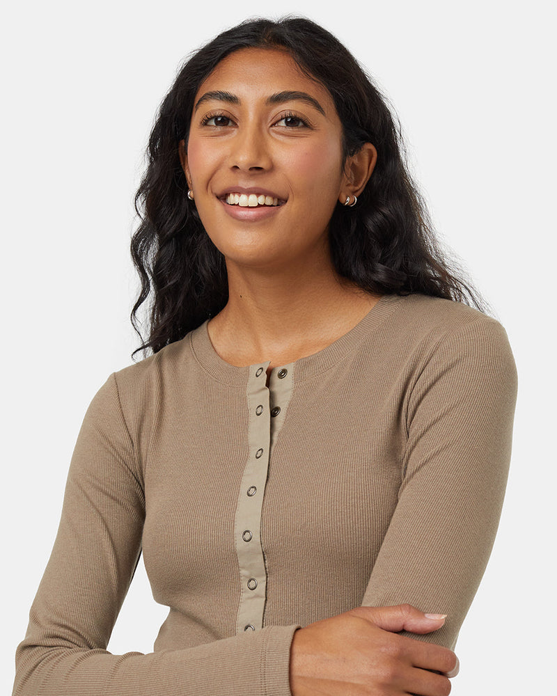 Brown-Womens-Crewneck-Shirt