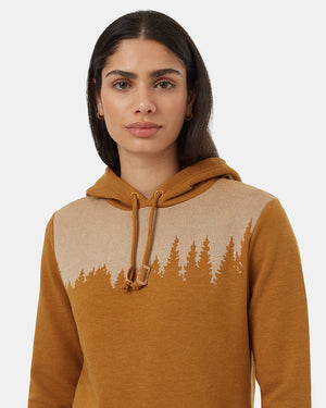 Brown-Womens-Graphic-Pullover-Hoodie