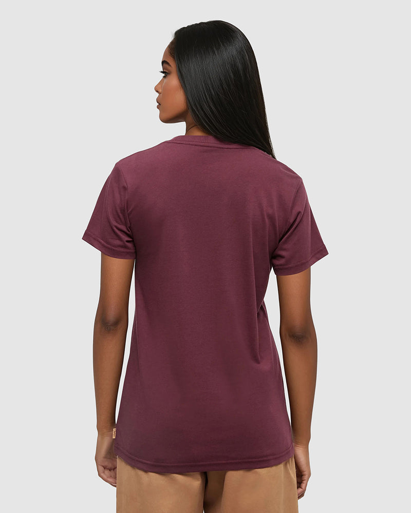 Burgundy-Crew-Neck-Graphic-Shortsleeve-T-Shirt