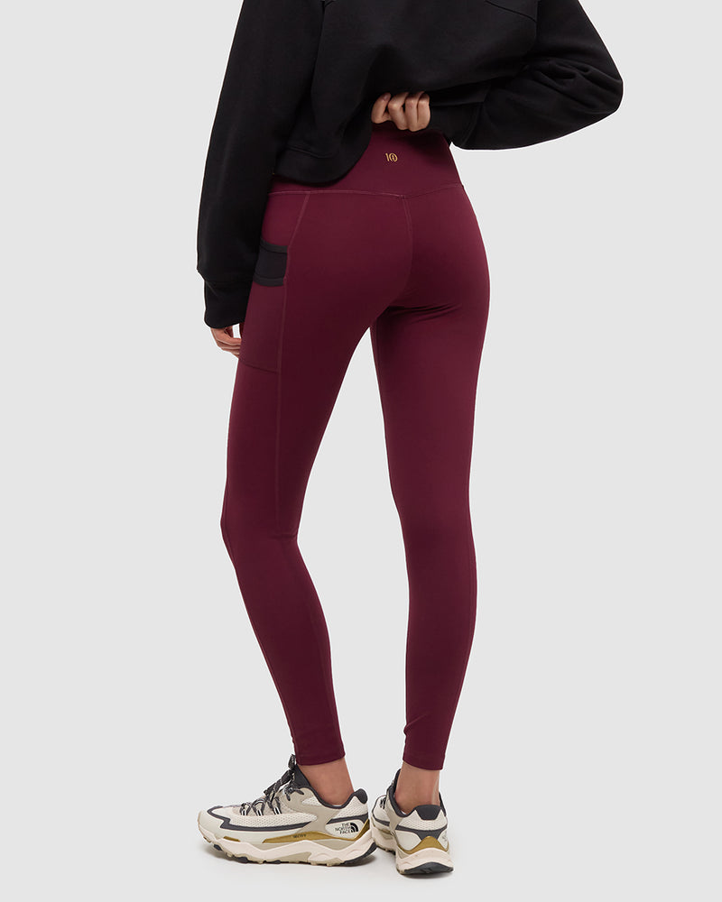 Burgundy-High-Rise-Brushed-Legging