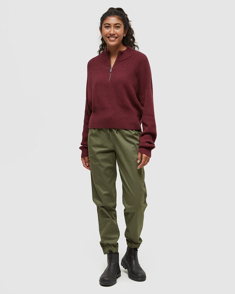 Burgundy-Highline-14-Zip-Mock-Neck