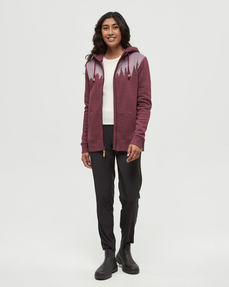 Burgundy-Regular-Fit-Longsleeve-Zip-Hoodie
