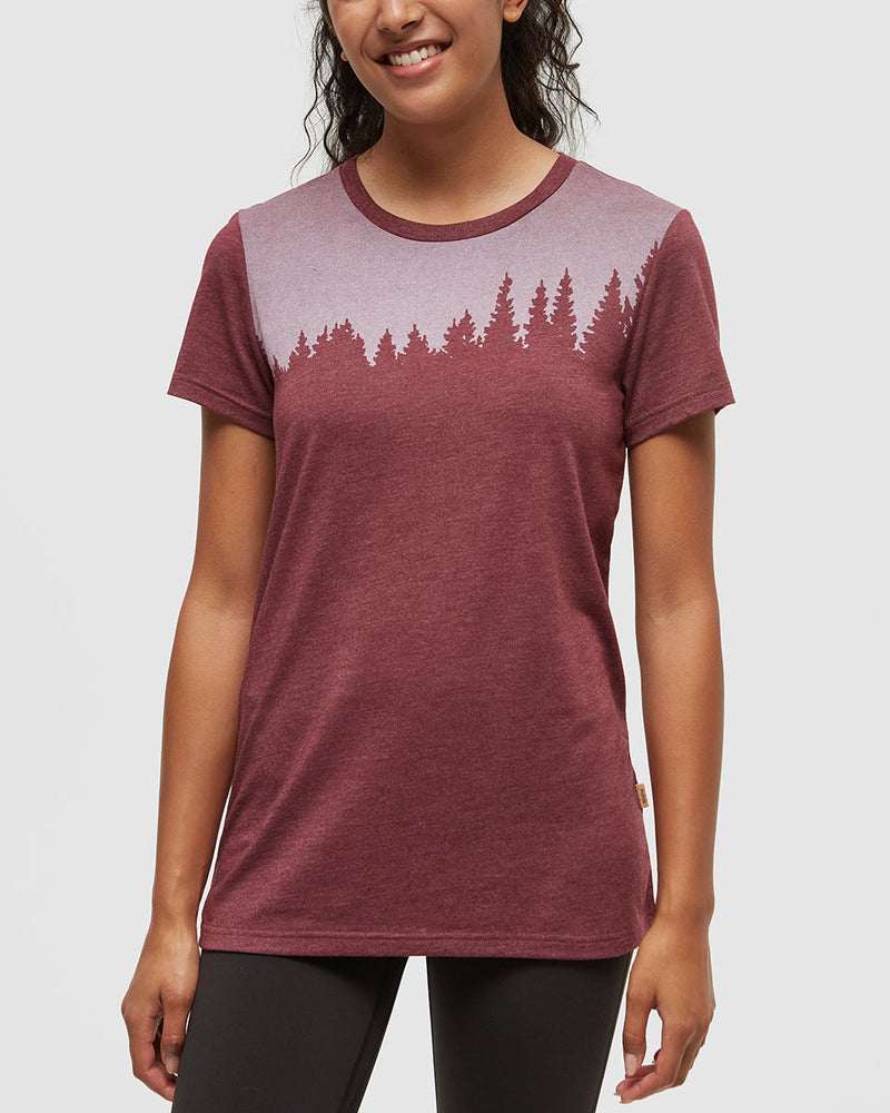 Burgundy-Screen-Printed-Graphic-T-Shirt