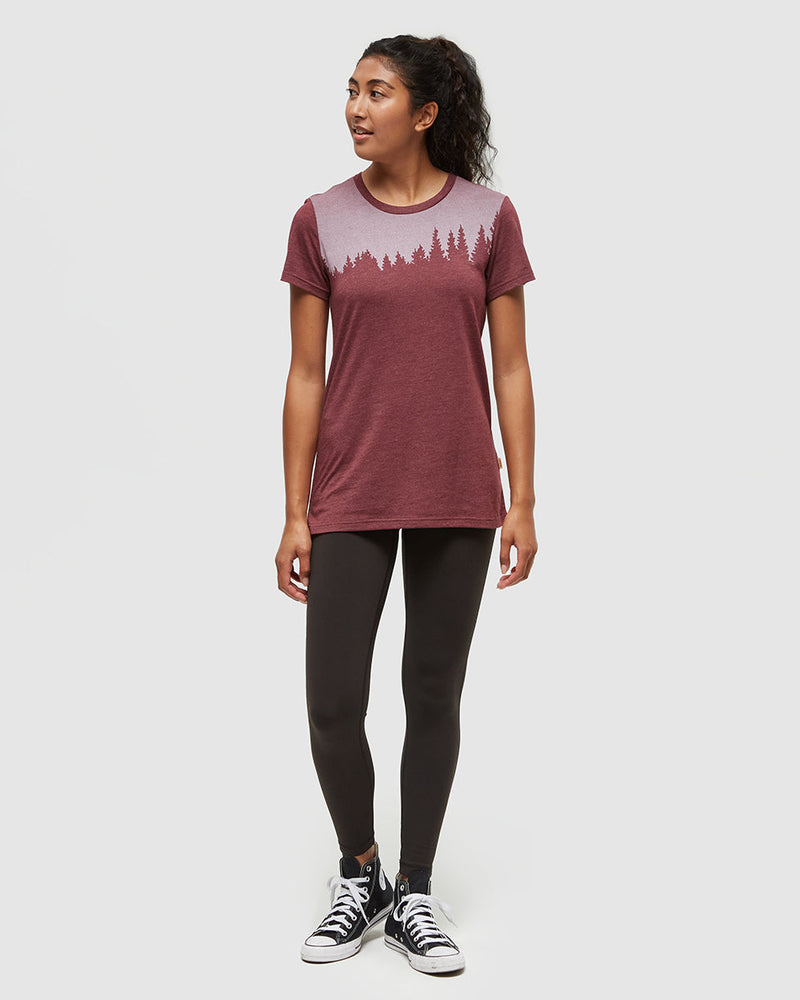 Burgundy-Screen-Printed-Graphic-T-Shirt