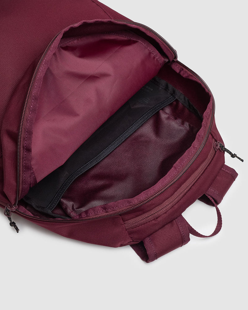Burgundy-Sustainable-Water-Repellent-Backpack