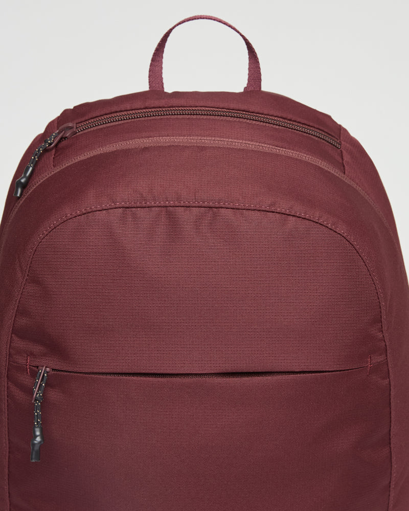 Burgundy-Sustainable-Water-Repellent-Backpack