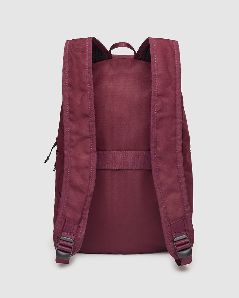 Burgundy-Sustainable-Water-Repellent-Backpack