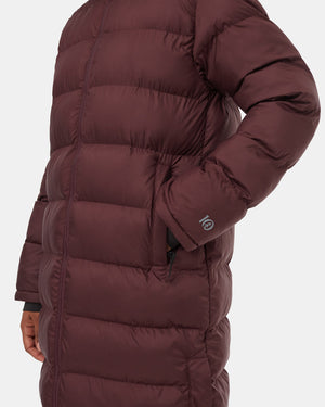 Burgundy-Women_s-Long-Puffer-Jacket