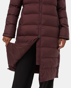 Burgundy-Women_s-Long-Puffer-Jacket