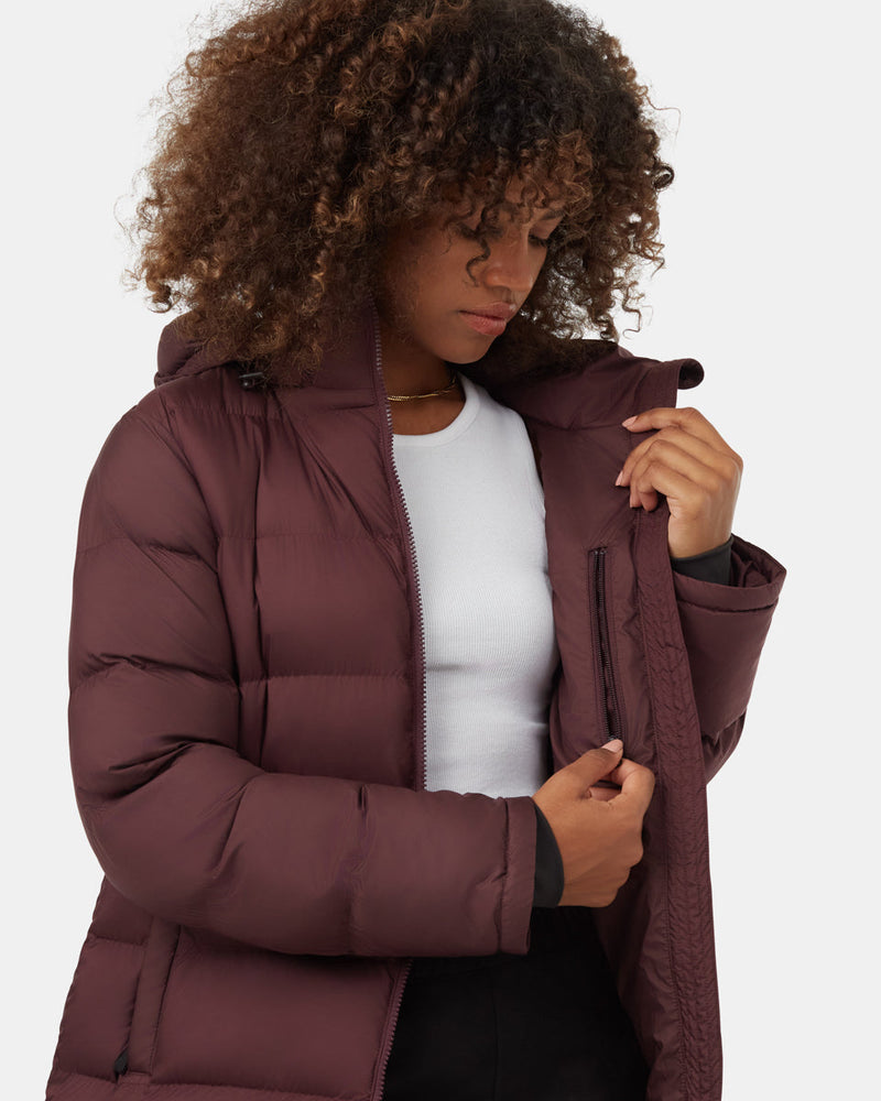 Burgundy-Women_s-Long-Puffer-Jacket