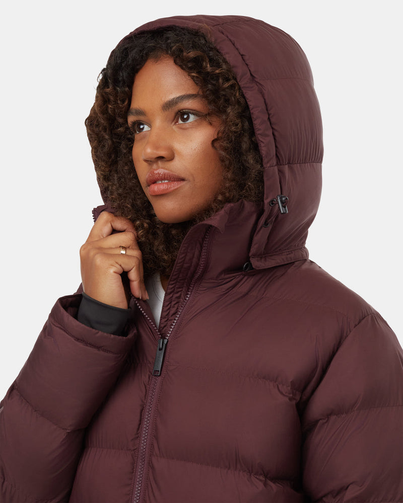 Burgundy-Women_s-Long-Puffer-Jacket