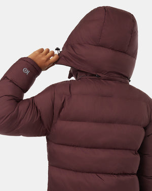 Burgundy-Women_s-Long-Puffer-Jacket