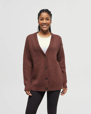 Burgundy-Women_s-Oversized-Long-Wool-Cardigan