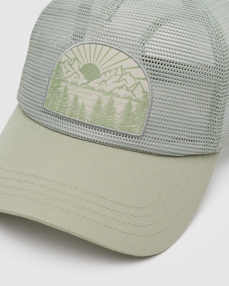 Green-5-Panel-Flat-Brim-Baseball-Cap