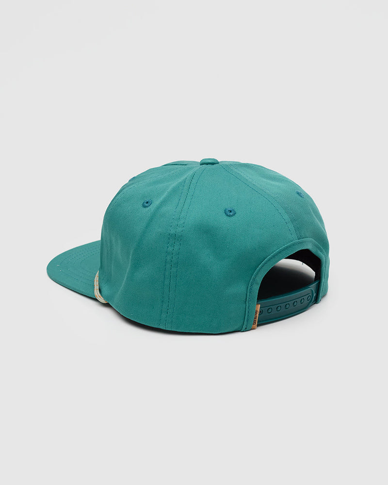 Green-5-Panel-Flat-Brim-Baseball-Cap