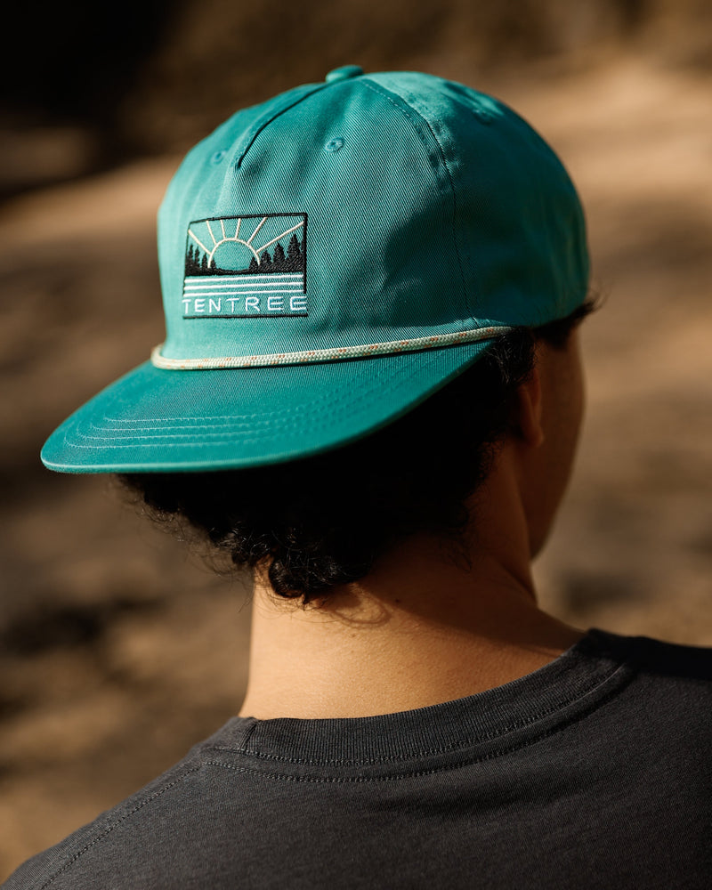 Green-5-Panel-Flat-Brim-Baseball-Cap