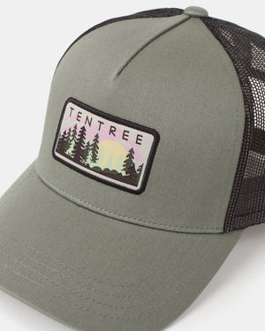 Green-Adjustable-Mesh-Baseball-Cap