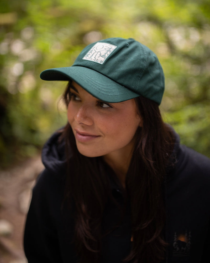 Green-Adjustable-Organic-Cotton-Baseball-Cap