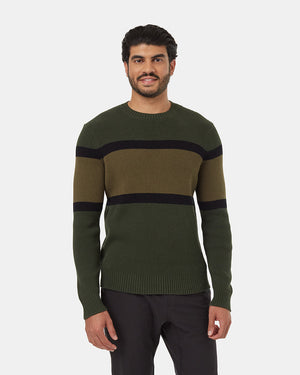 Green-Black-Organic-Cotton-Color-Block-Sweater