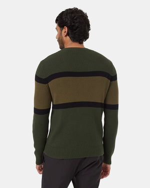 Green-Black-Organic-Cotton-Color-Block-Sweater