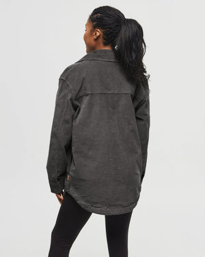 Green-Corduroy-Oversized-Fit-Shirt-Jacket