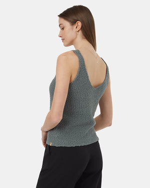 Green-Cotton-V-Neck-Sweater-Tank-Top