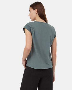 Green-Crew-Neck-Extended-Shoulder-Relaxed-Tank-Top