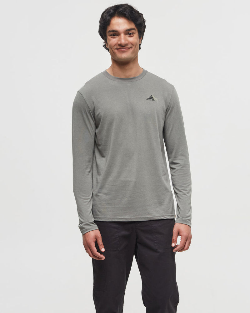Green-Crew-Neck-Graphic-Longsleeve-T-Shirt