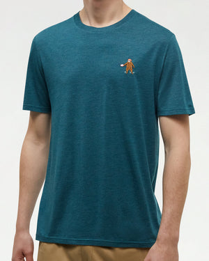 Green-Crew-Neck-Graphic-Shortsleeve-T-Shirt