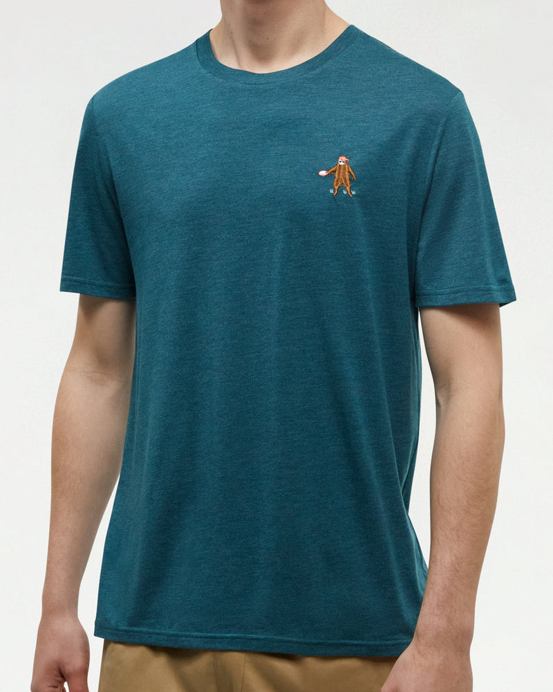 Green-Crew-Neck-Graphic-Shortsleeve-T-Shirt