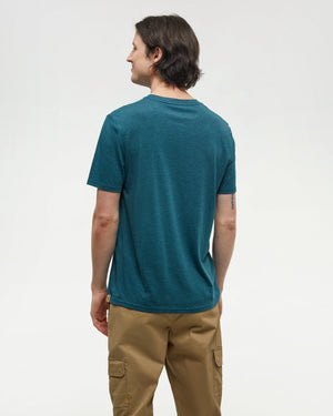 Green-Crew-Neck-Graphic-Shortsleeve-T-Shirt