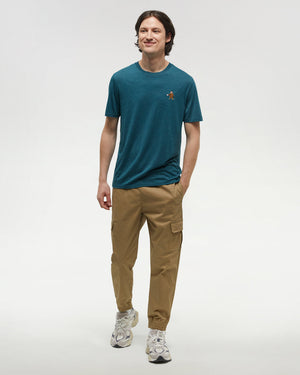 Green-Crew-Neck-Graphic-Shortsleeve-T-Shirt