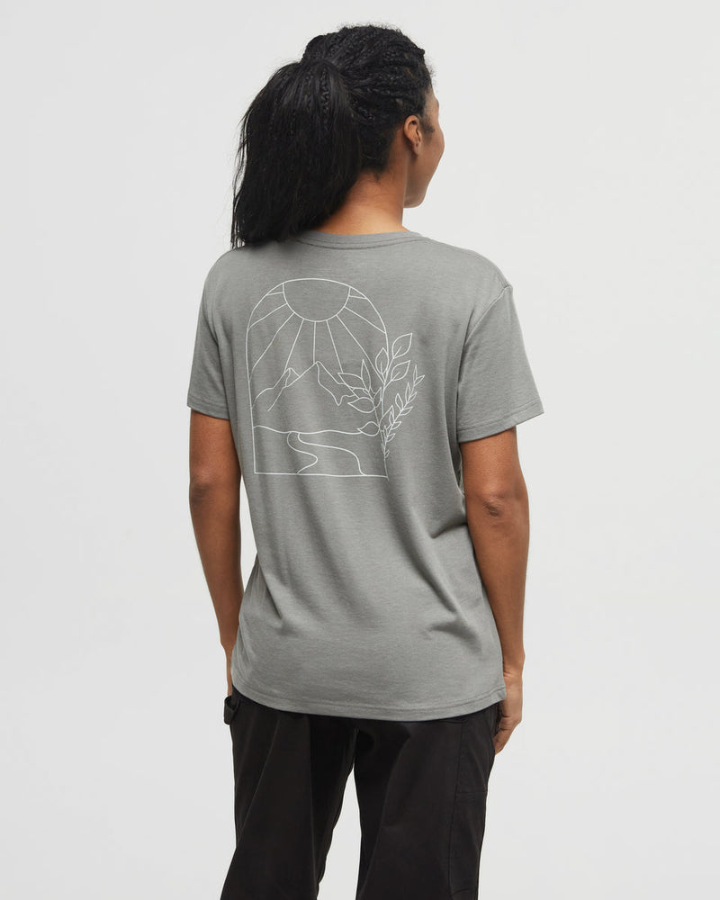 Green-Crew-Neck-Graphic-Shortsleeve-T-Shirt