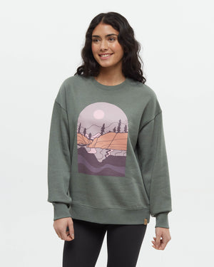 Green-Crew-Neck-Graphic-Sweatershirt