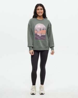 Green-Crew-Neck-Graphic-Sweatershirt