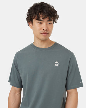 Green-Crew-Neck-Short-Sleeve-Graphic-T-Shirt