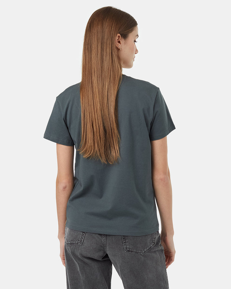 Green-Crew-Neck-Short-Sleeve-Graphic-T-Shirt